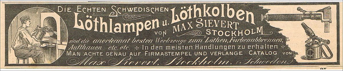 Loetlampe-Loetkolben-Loeten-Reklame-1896-Sweden-Stockholm-Max-Sievert-Schweden-ad